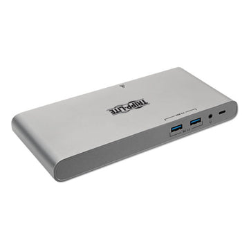 Tripp Lite Usb Type-c Docking Station, 3.5mm-displayport-hdmi-rj45-thunderbolt 3-usb A-usb C-vga, Silver freeshipping - TVN Wholesale